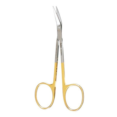 Scissors Conjunctival & Utility Converse-Wilmer Iris 4" Flt/Sh Smth Angled TC Ea